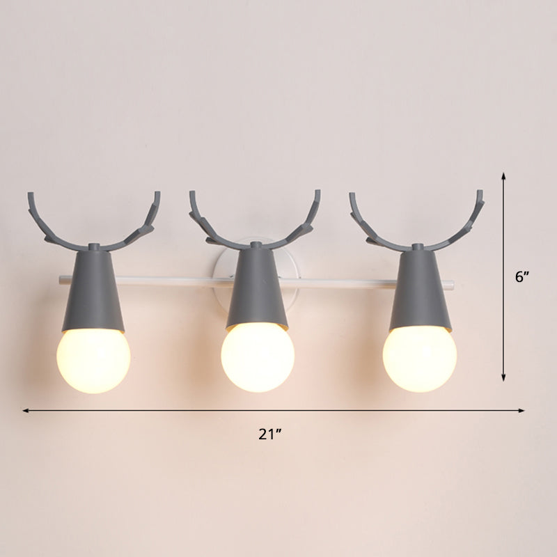 Skørter | Deer Vanity Light Fixture Nordic Style Metal Bedroom Adjustable Wall Mount Light