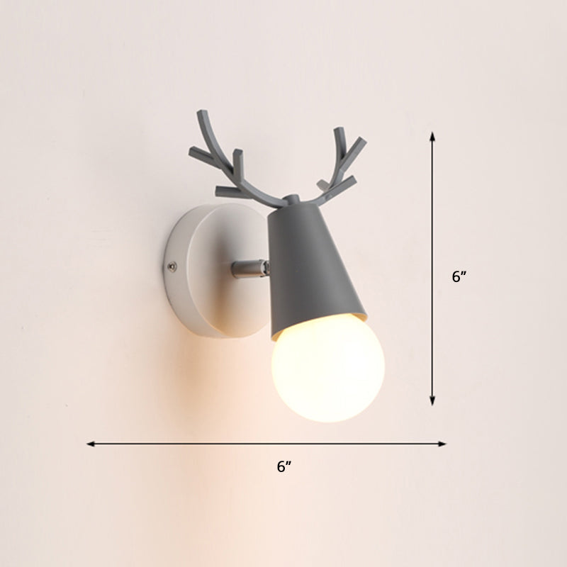 Skørter | Deer Vanity Light Fixture Nordic Style Metal Bedroom Adjustable Wall Mount Light