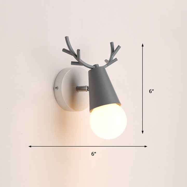 Skørter | Deer Vanity Light Fixture Nordic Style Metal Bedroom Adjustable Wall Mount Light