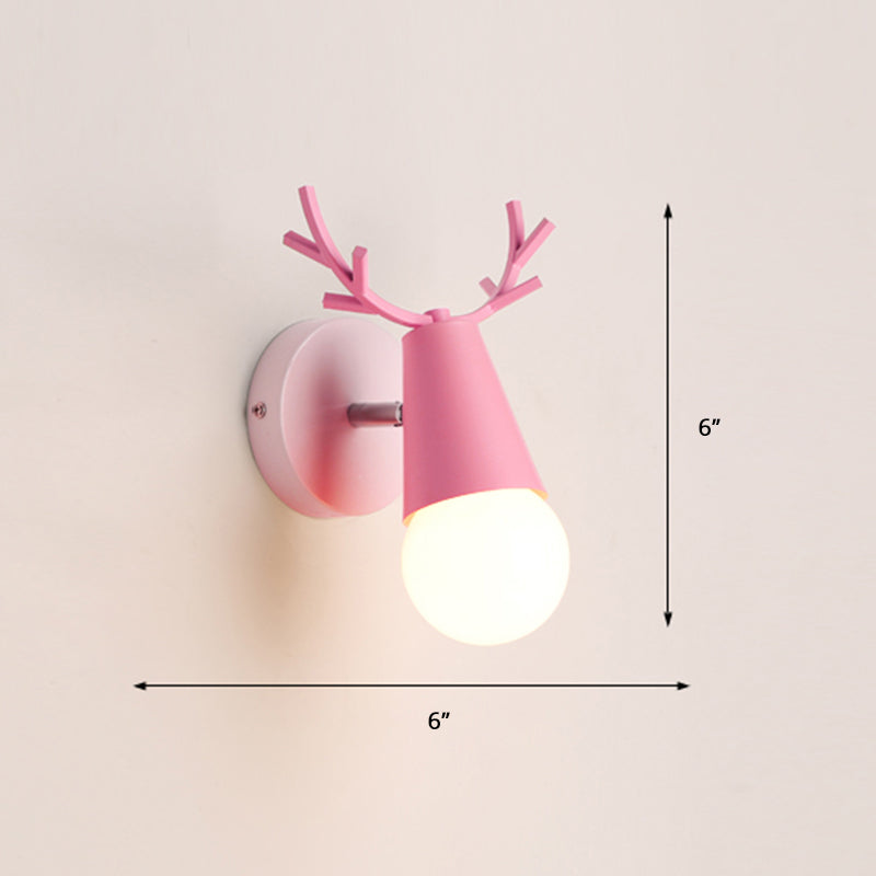 Skørter | Deer Vanity Light Fixture Nordic Style Metal Bedroom Adjustable Wall Mount Light