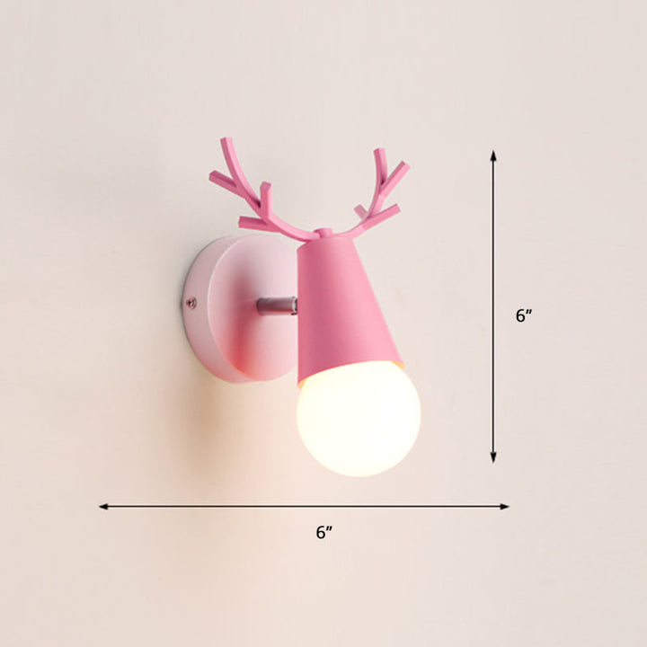 Skørter | Deer Vanity Light Fixture Nordic Style Metal Bedroom Adjustable Wall Mount Light