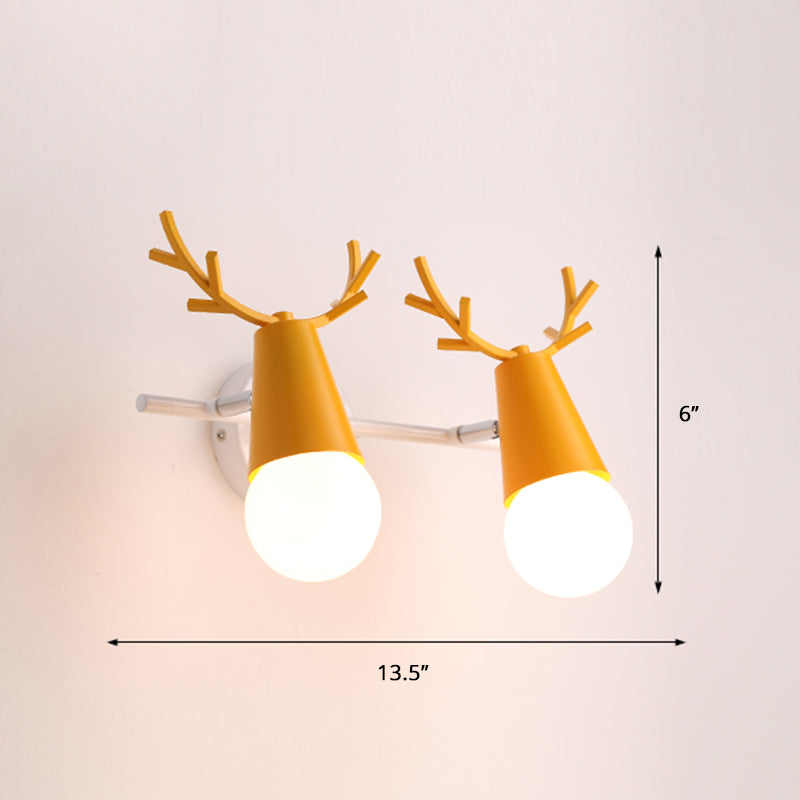 Skørter | Deer Vanity Light Fixture Nordic Style Metal Bedroom Adjustable Wall Mount Light