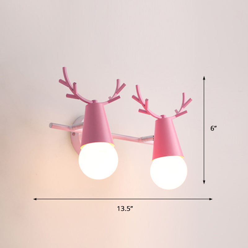 Skørter | Deer Vanity Light Fixture Nordic Style Metal Bedroom Adjustable Wall Mount Light