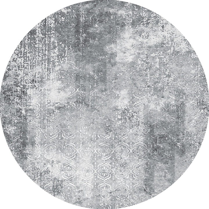 Lisslune | Cozy abstract print rug multicolored polypropylene area rug non-slip backing easy care indoor rug for living room