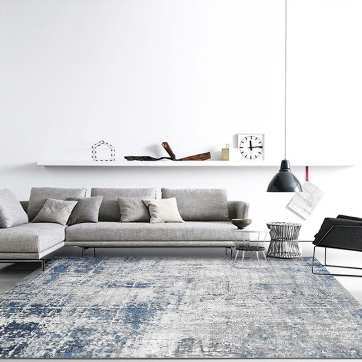Lisslune | Relaxing Living Room Rug Multicolored Abstract Printed Indoor Rug Polyester Non-Slip Rug Pet-Friendly Area Rug