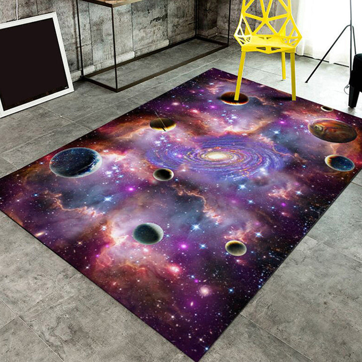 Lisslune | Trendy Living Room Rug Multi-Colored Room Pattern Rug Synthetic Anti-Slip Back Pet-Friendly Rug