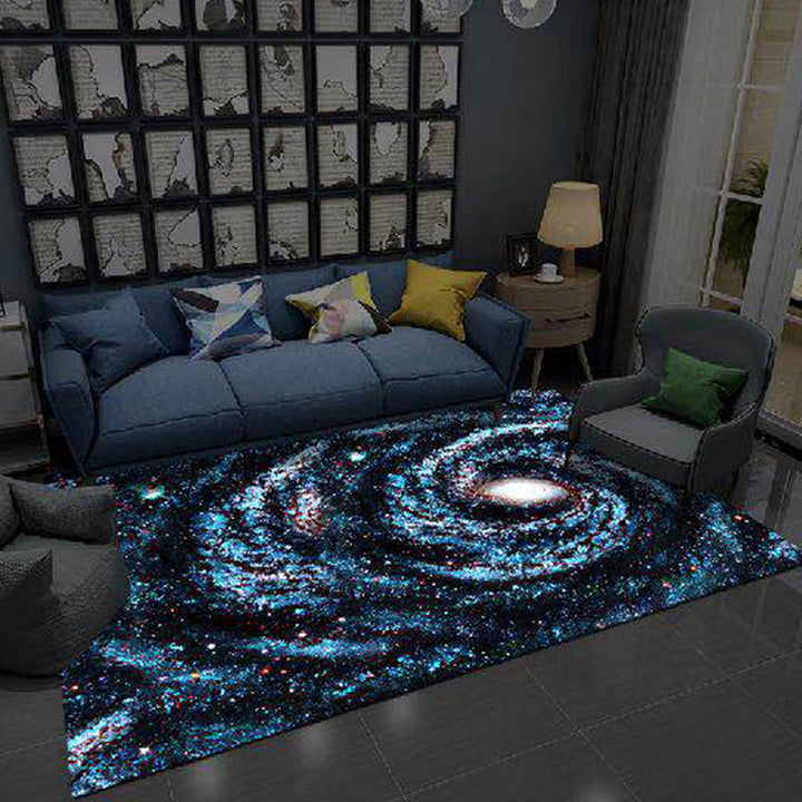 Lisslune | Trendy Living Room Rug Multi-Colored Room Pattern Rug Synthetic Anti-Slip Back Pet-Friendly Rug