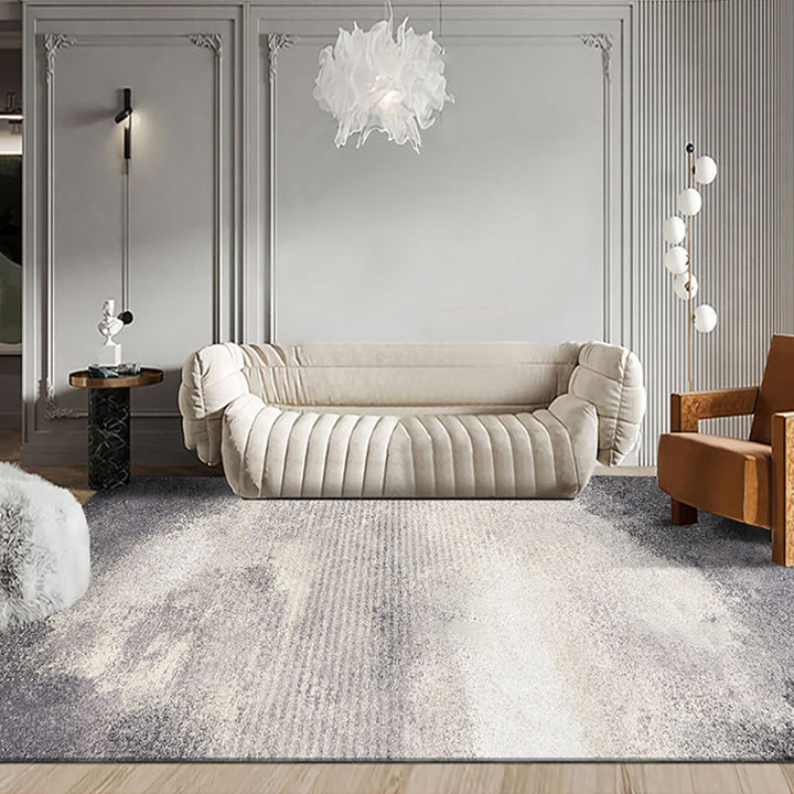 Lisslune | Steampunk Living Room Rug Multicolored Abstract Print Indoor Carpet Polyester Non-Slip Backing Pet-Friendly Rug