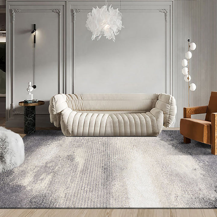 Lisslune | Steampunk Living Room Rug Multicolored Abstract Print Indoor Carpet Polyester Non-Slip Backing Pet-Friendly Rug