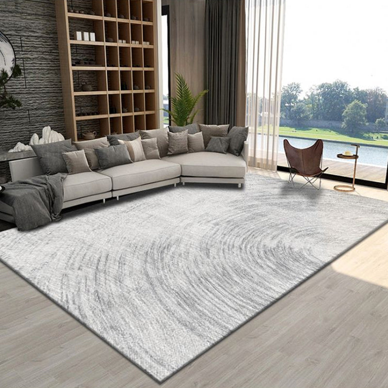 Lisslune | Scandinavian Bedroom Rug Multicolor Abstract Printed Indoor Carpet Polyester Non-Slip Washable Area Rug