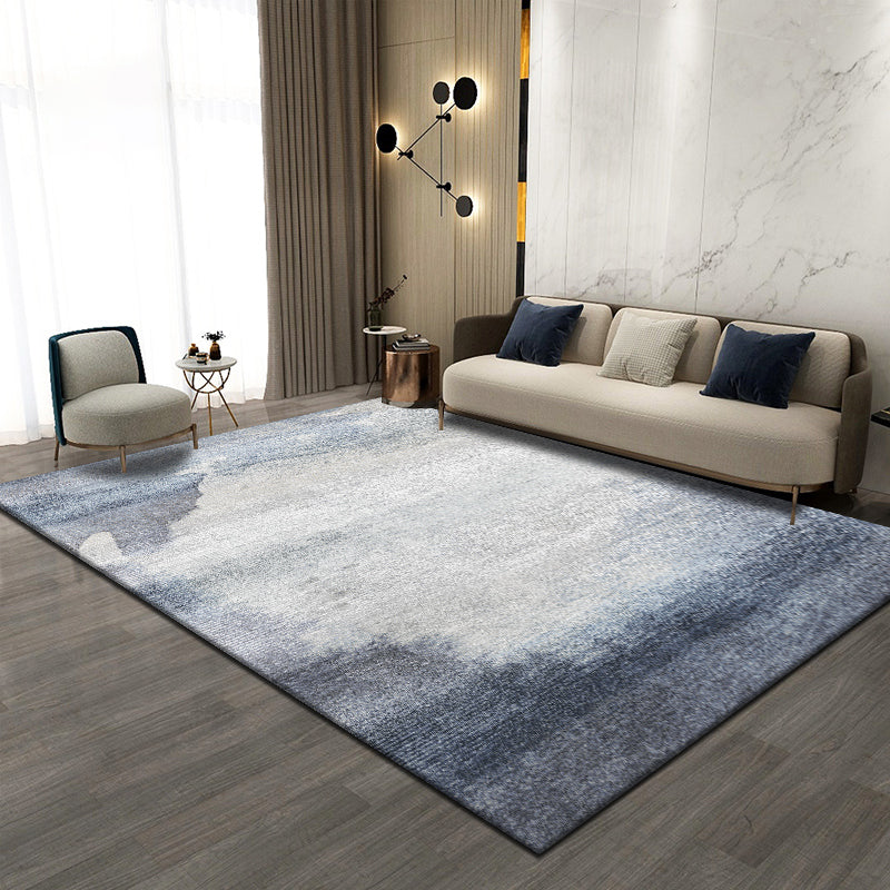 Lisslune | Trendy abstract print carpet multicolored polyester indoor rug non-slip backing pet-friendly easy-to-clean area rug for the living room