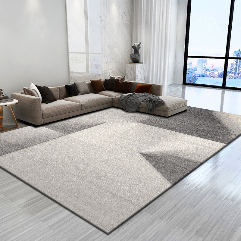 Lisslune | Trendy abstract print carpet multicolored polyester indoor rug non-slip backing pet-friendly easy-to-clean area rug for the living room