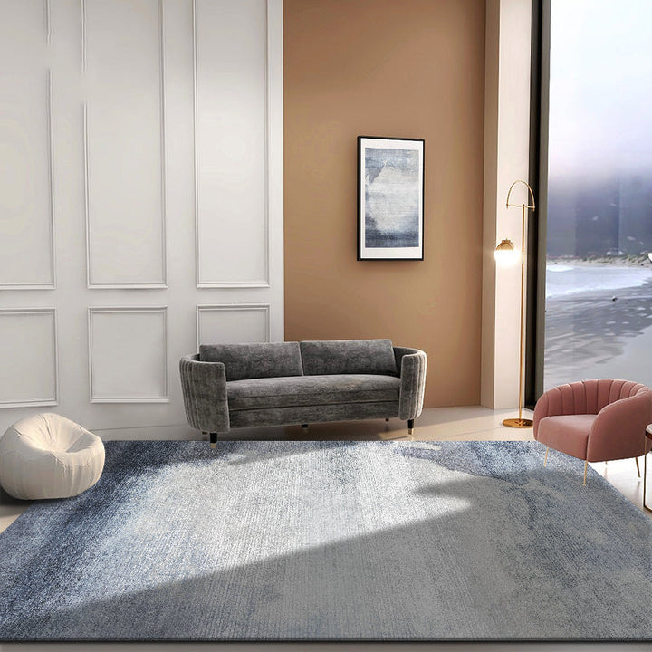Lisslune | Trendy abstract print carpet multicolored polyester indoor rug non-slip backing pet-friendly easy-to-clean area rug for the living room
