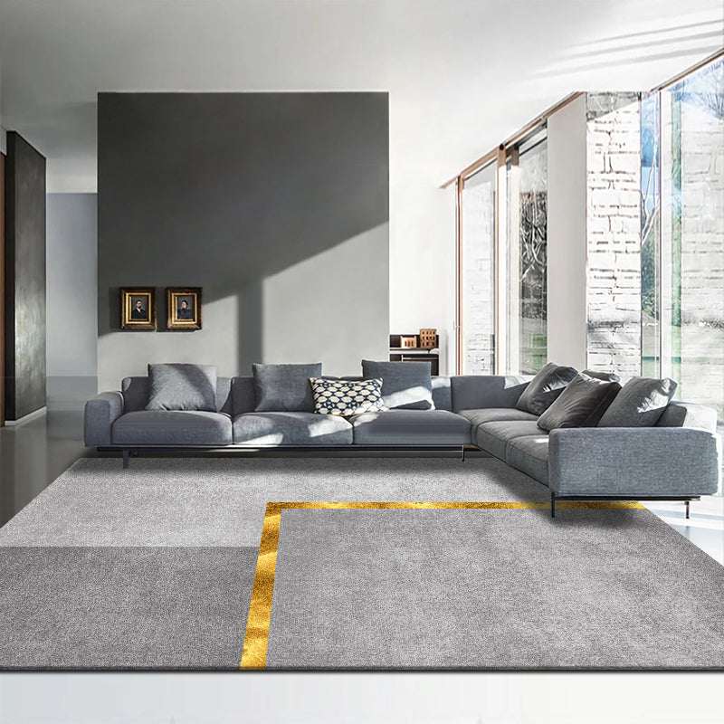 Lisslune | Trendy abstract print carpet multicolored polyester indoor rug non-slip backing pet-friendly easy-to-clean area rug for the living room