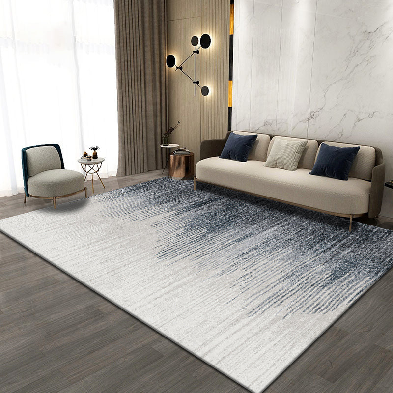 Lisslune | Trendy abstract print carpet multicolored polyester indoor rug non-slip backing pet-friendly easy-to-clean area rug for the living room