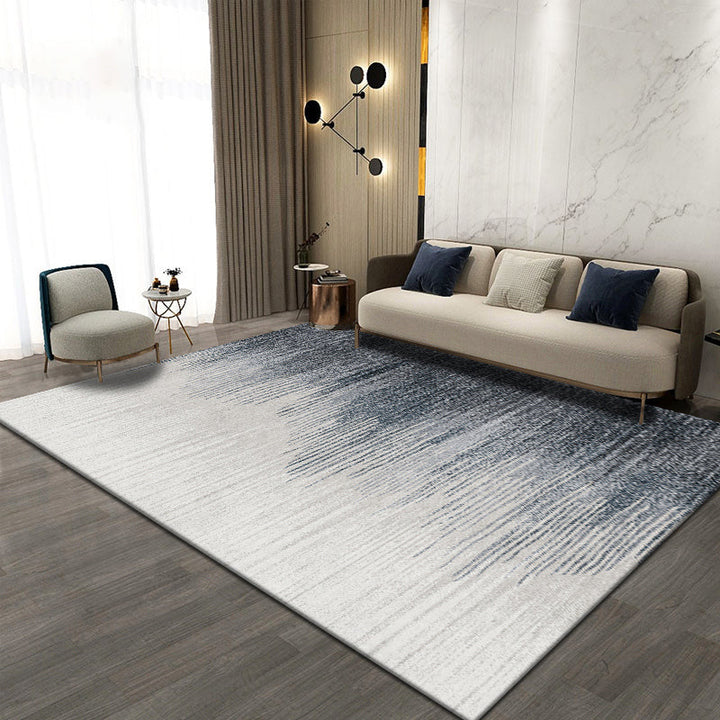 Lisslune | Trendy abstract print carpet multicolored polyester indoor rug non-slip backing pet-friendly easy-to-clean area rug for the living room