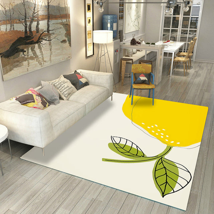 Lisslune | Casual Living Room Rug Multicolored Color Blocked Rug Polypropylene Non-Slip Easy to Care Indoor Rug