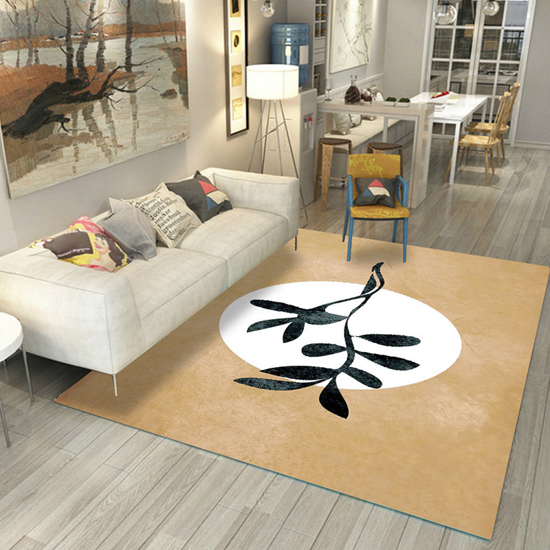Lisslune | Casual Living Room Rug Multicolored Color Blocked Rug Polypropylene Non-Slip Easy to Care Indoor Rug