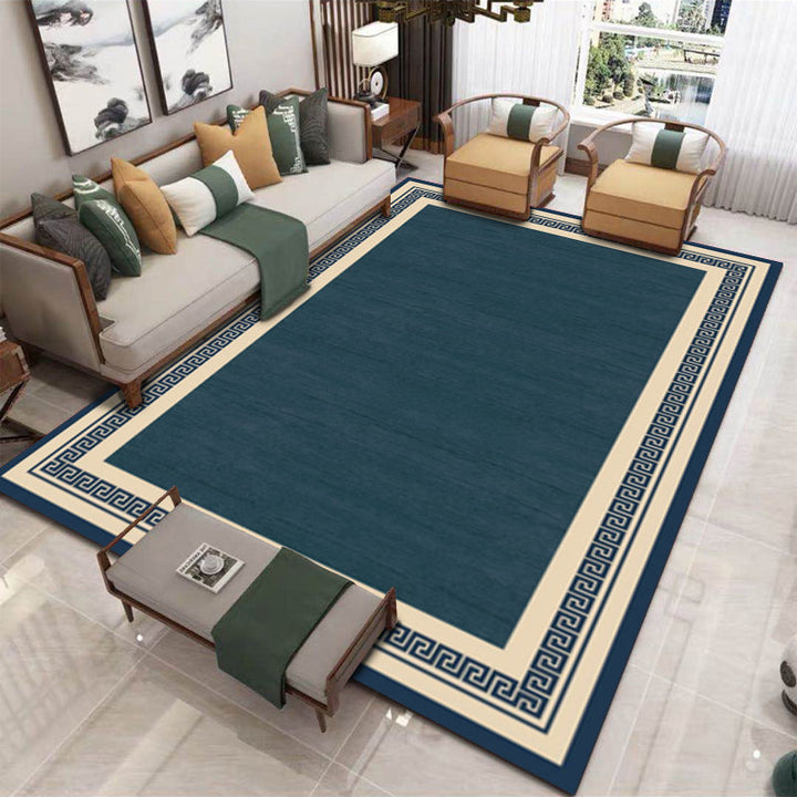 Lisslune | Formal Living Room Rug Multicolored Patterned Indoor Rug Polyester Non-Slip Back Washable Rug