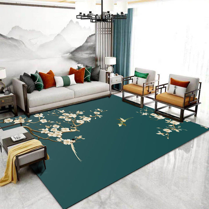 Lisslune | Formal Living Room Rug Multicolored Patterned Indoor Rug Polyester Non-Slip Back Washable Rug