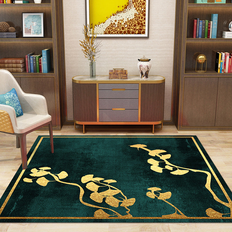 Lisslune | Multi-Color Pattern Rug Polypropylene Asia Indoor Rug Non-Slip Back Stain-Resistant Area Rug for Living Room
