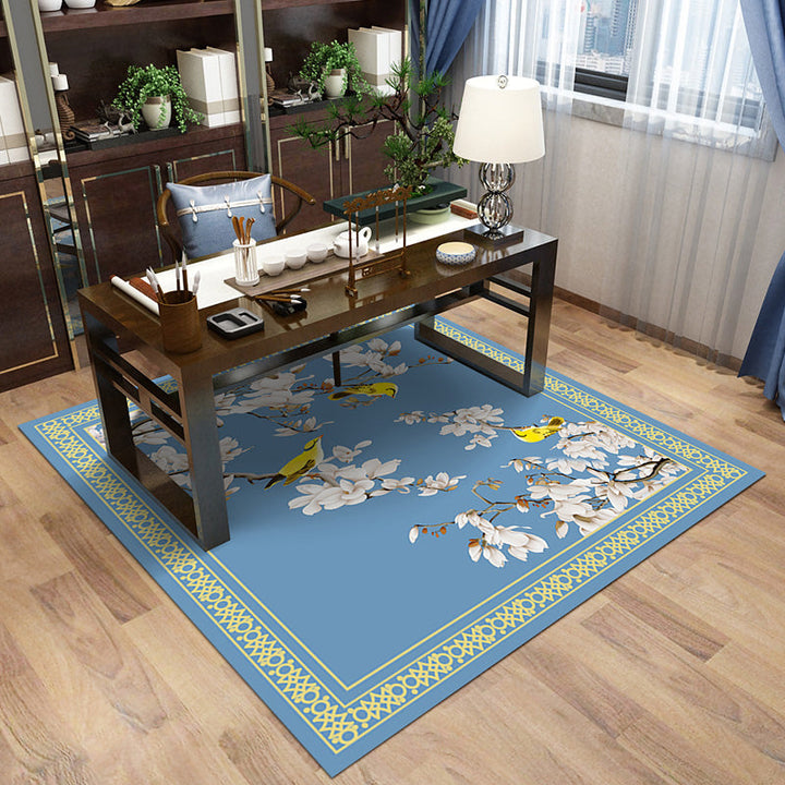 Lisslune | Multi-Color Pattern Rug Polypropylene Asia Indoor Rug Non-Slip Back Stain-Resistant Area Rug for Living Room
