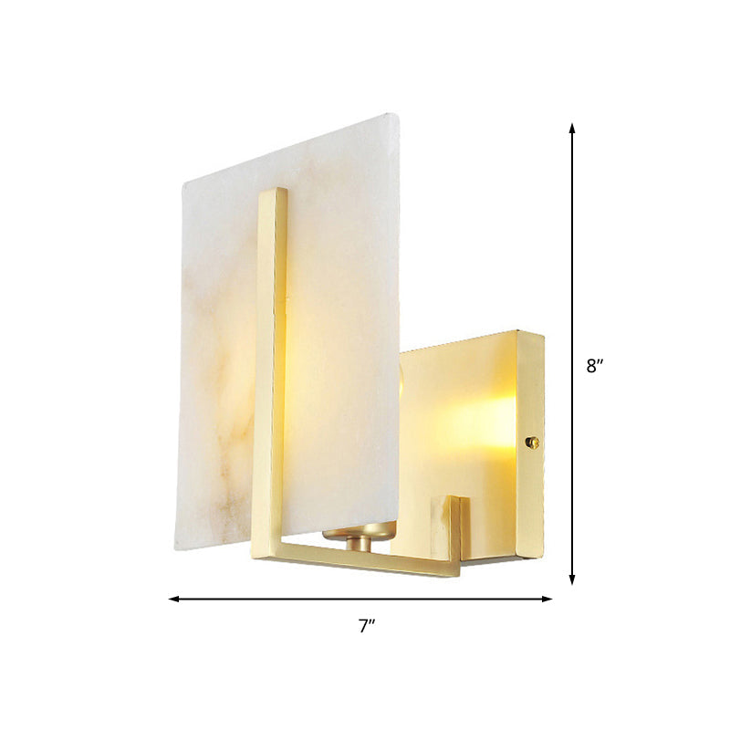 Skørter | Traditionary Armed Wall Lamp Metal 1 Head Wall Light in Gold for Stairs