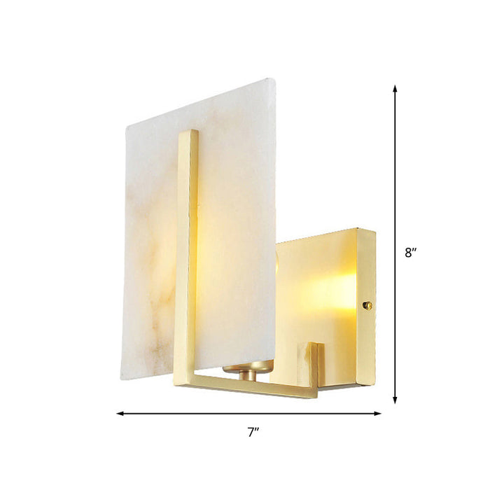 Skørter | Traditionary Armed Wall Lamp Metal 1 Head Wall Light in Gold for Stairs