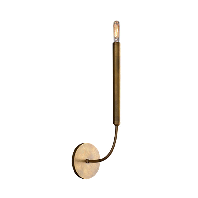 Skørter | 1/2 lamps pipe wall lamp traditional metal wall light in black/brass for the dining room
