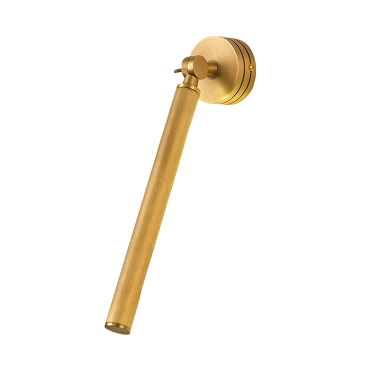 Skørter | Tube Metal Wall Lamp Tradition LED Surface Mount Wall Lamp in Gold with Adjustable Arm
