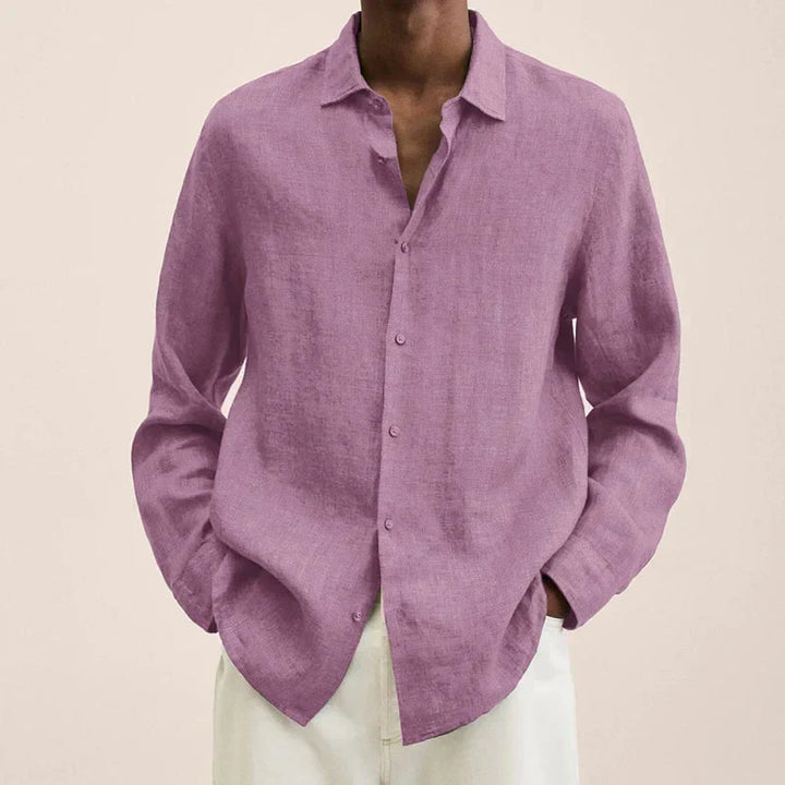 Lisslune | Linen Long Sleeve Shirt for Men
