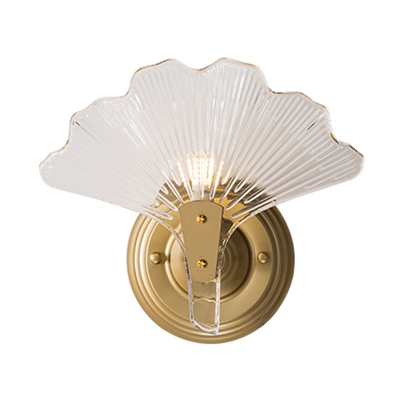 Skørter | Golden Ginkgo Wall Lamp Traditional 1/3 Heads Metal Wall Lighting for Dining Room
