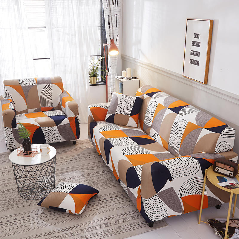 Lisslune | Simple Printed Elastic Sofa Cover