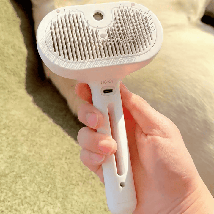 Lisslune | DampfVacht Steam Brush – Gentle Care for Every Dog Coat
