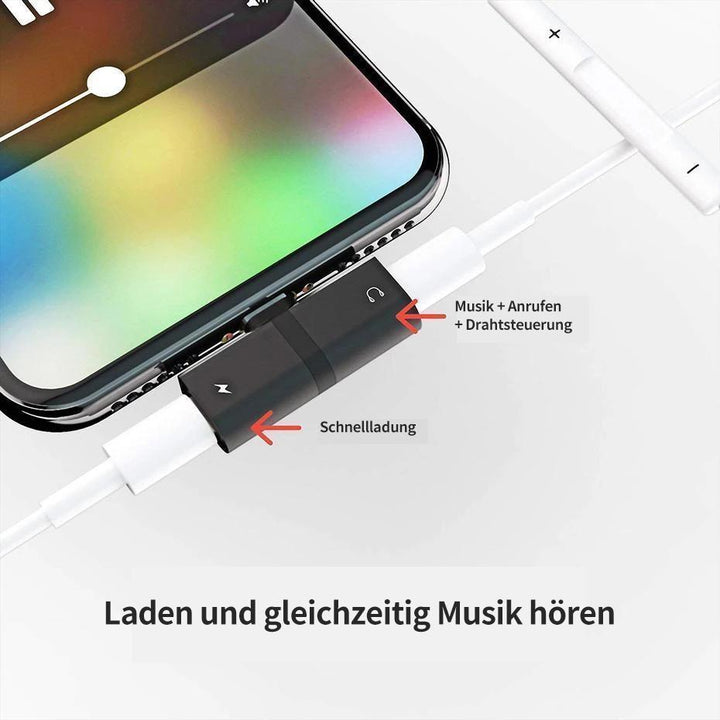 Lisslune | 4 in 1 headphone lightning adapter for iPhone