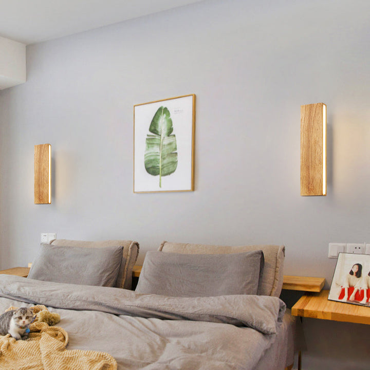 Lisslune | OakBeam | Minimalist Solid Wood LED Wall Light