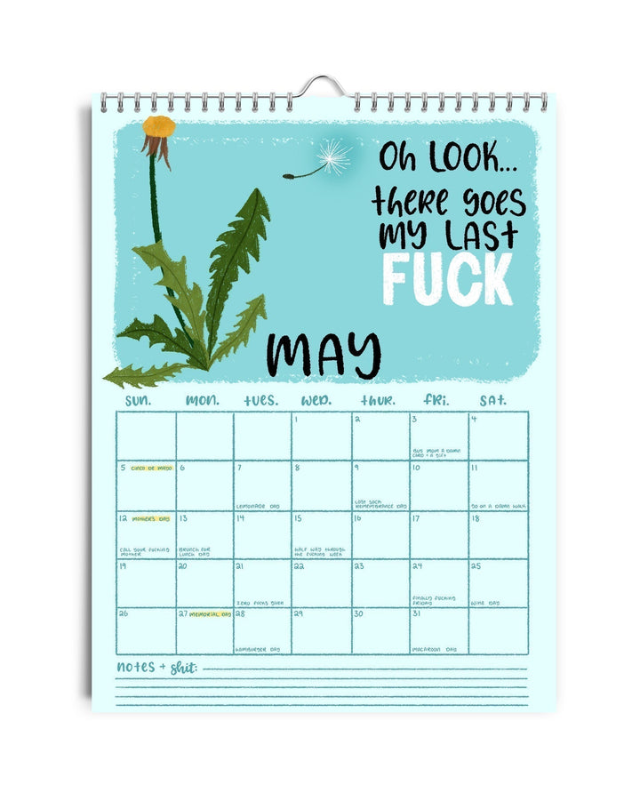 Lisslune | CALENDAR FOR 2025 – DAMN IT AGAIN