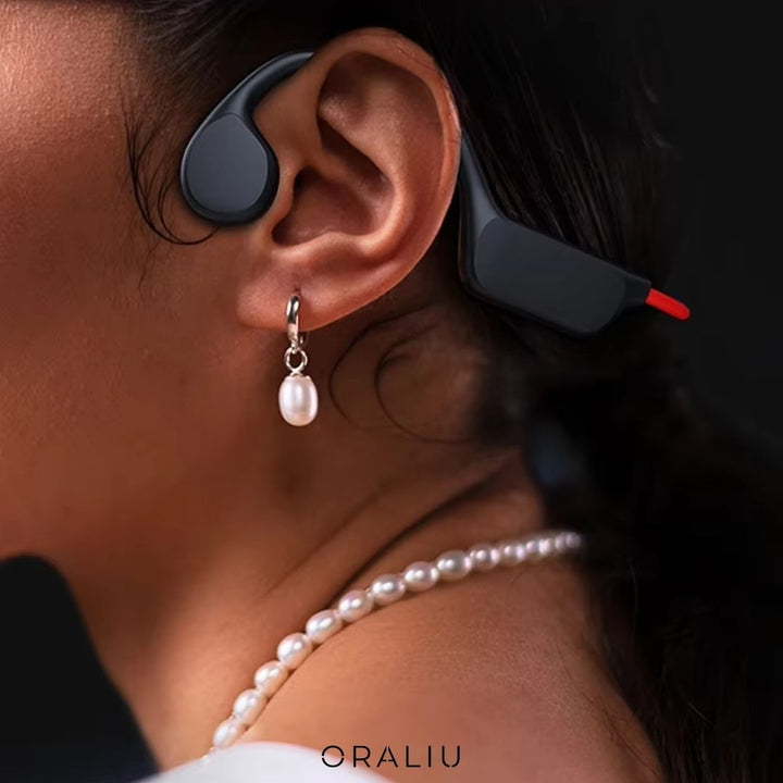 Lisslune | Bone Conduction Headphones – Safe & Wireless for Running & Cycling