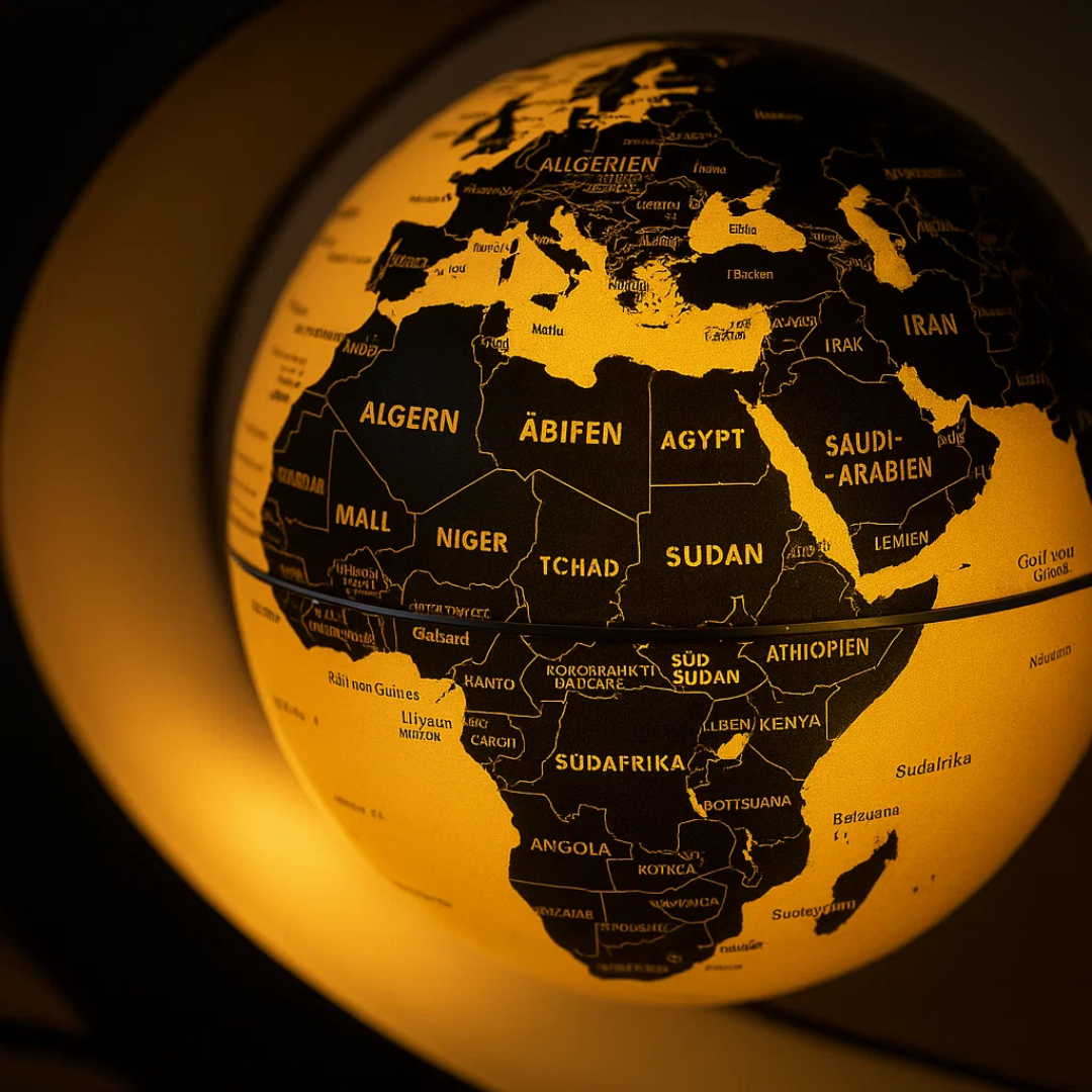Lisslune | AstroGlobe LED World Globe – Floating Globe Lamp with Magnetic Suspension