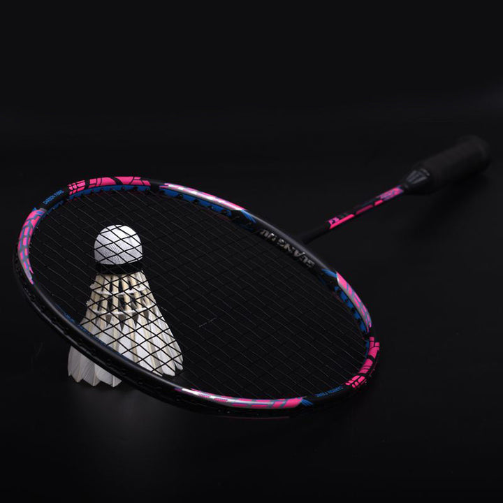 Lisslune | Offensive badminton racket with secondary reinforcement made of 32 pounds of carbon fiber