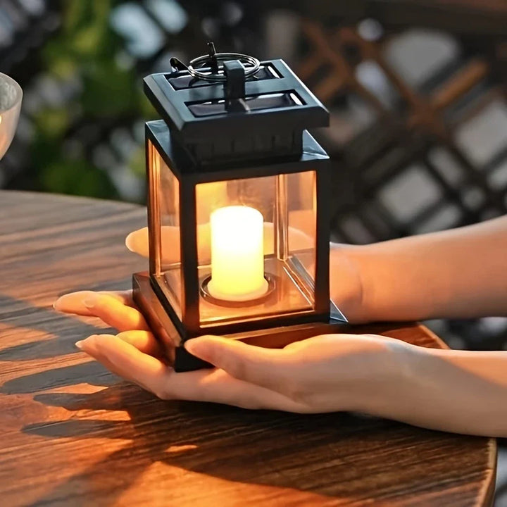 Lisslune | Solar LED Lantern with Light Wire and Hanging Clip – Waterproof Garden Lighting for Terrace and Balcony