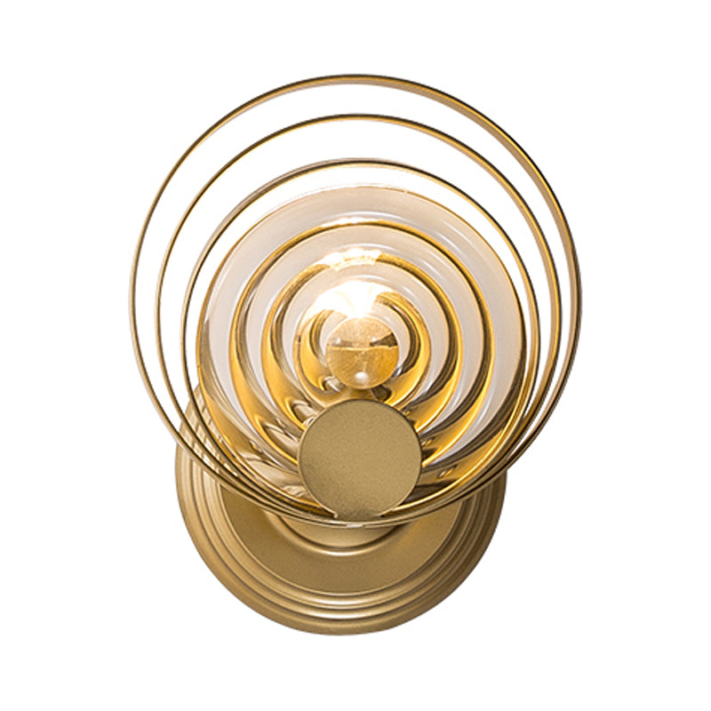 Skørter | Metal Circle Wall Lamp Tradition 1/2 Lamps Gold Wall Lamp Lighting Fixture for Nightstand