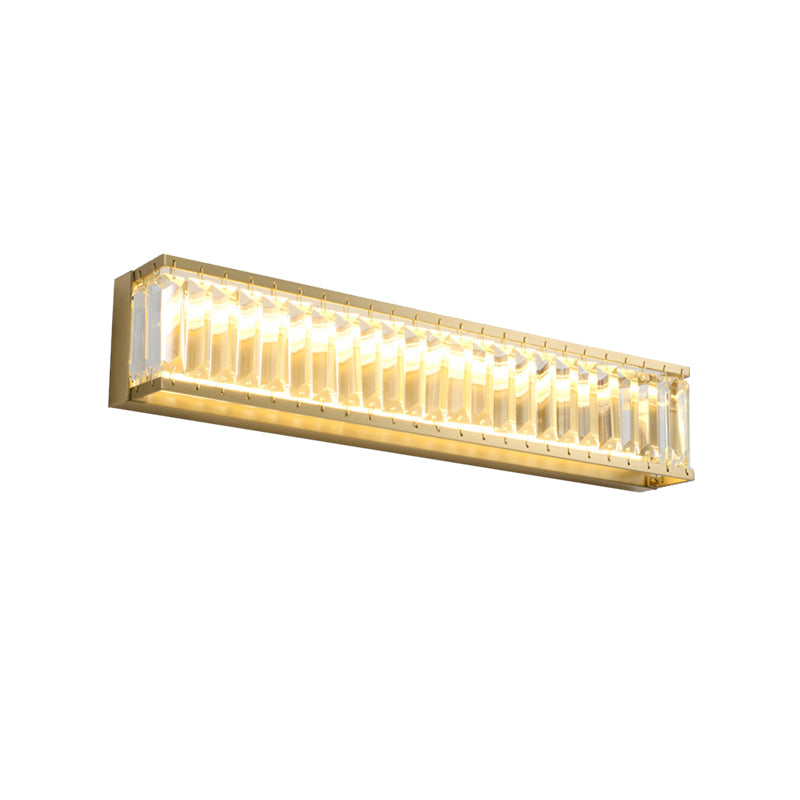 Skørter | 10"/10.5"/16" Width Round/Rectangular Wall Light Traditional Crystal Brass LED Wall Light for Bedroom