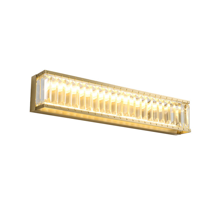 Skørter | 10"/10.5"/16" Width Round/Rectangular Wall Light Traditional Crystal Brass LED Wall Light for Bedroom