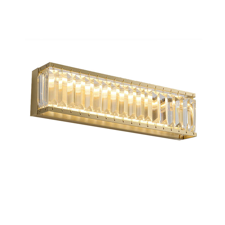 Skørter | 10"/10.5"/16" Width Round/Rectangular Wall Light Traditional Crystal Brass LED Wall Light for Bedroom