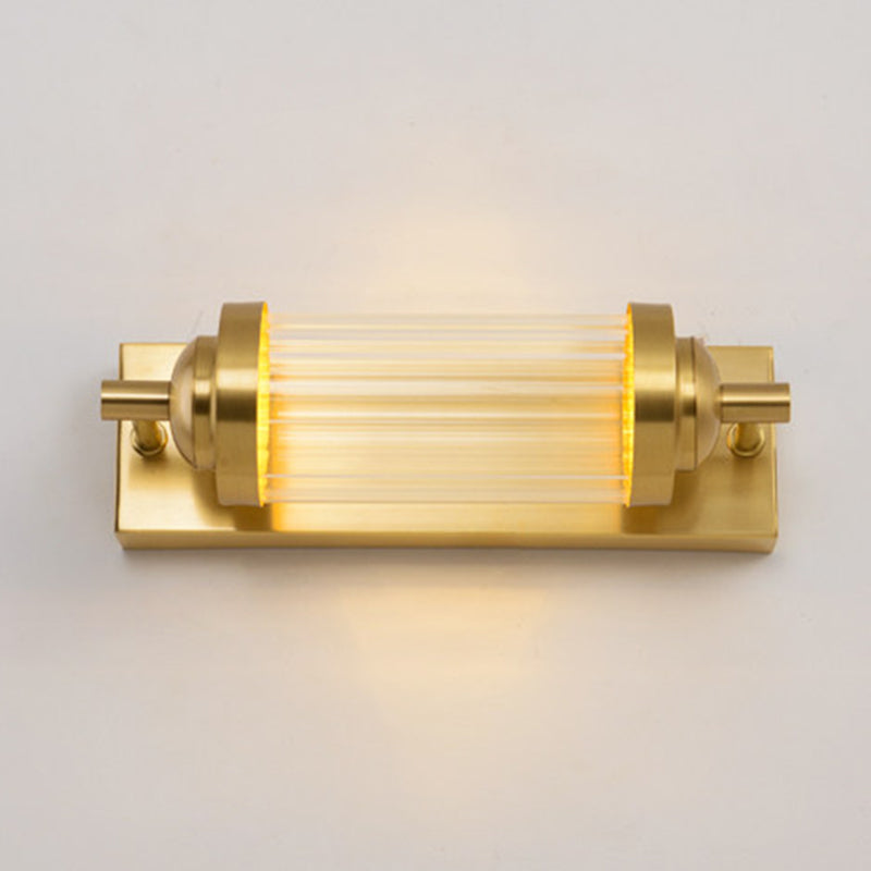 Skørter | 10"/10.5"/16" Width Round/Rectangular Wall Light Traditional Crystal Brass LED Wall Light for Bedroom