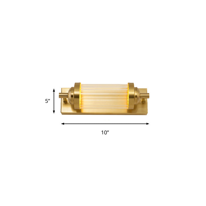 Skørter | 10"/10.5"/16" Width Round/Rectangular Wall Light Traditional Crystal Brass LED Wall Light for Bedroom