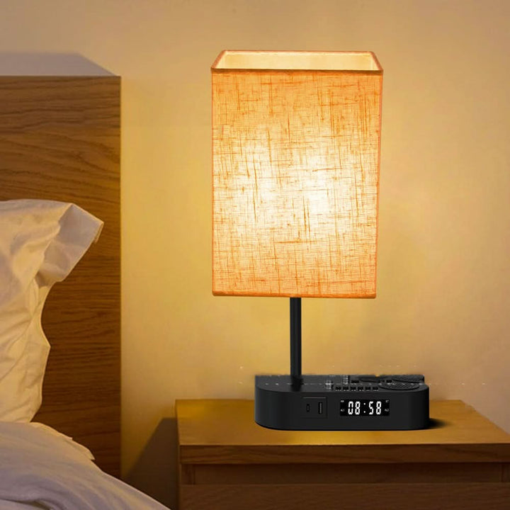 Lisslune | ARA - Alarm clock with charging connection and table lamp