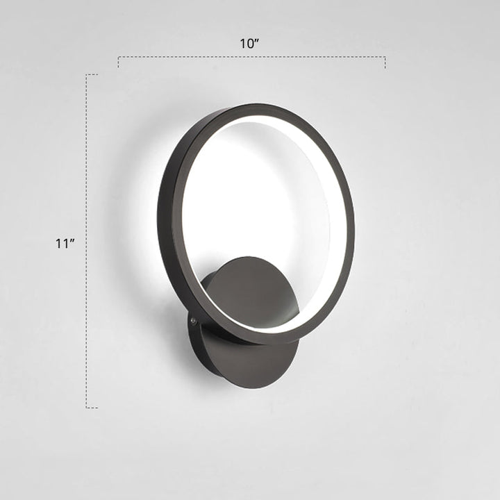 Lisslune | Nordic Geometric LED Wall Lamp Metal Nightstand Wall Mount Light in Gray