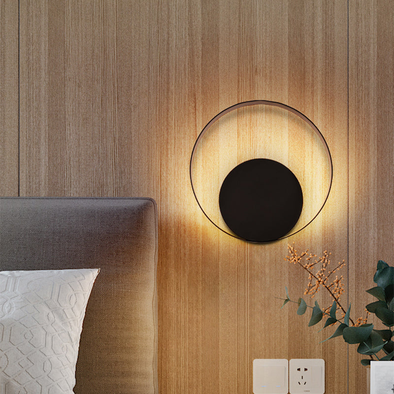 Lisslune | Nordic Geometric LED Wall Lamp Metal Nightstand Wall Mount Light in Gray